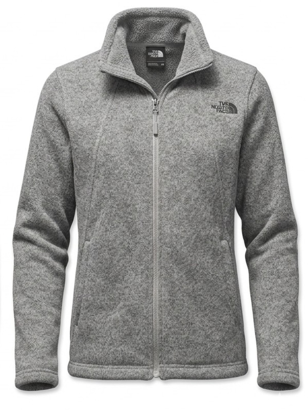 The North Face Women’s Crescent Full Zip Sweater Fleece Jacket Grey Medium M